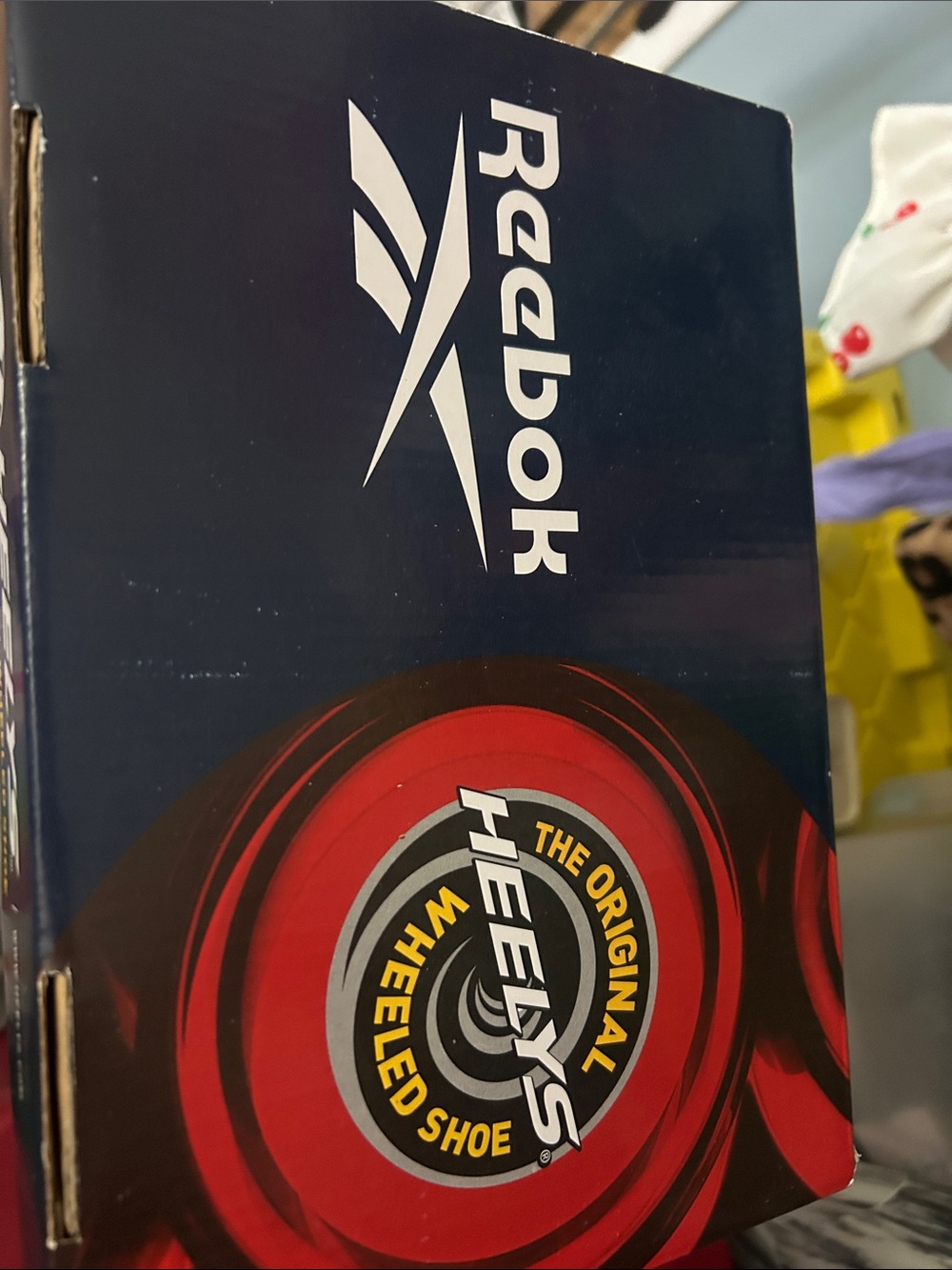 Reebok cream and green Heelys Graphic Shoe Box